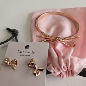 Kate Spade Pink Bow Jewelry Set